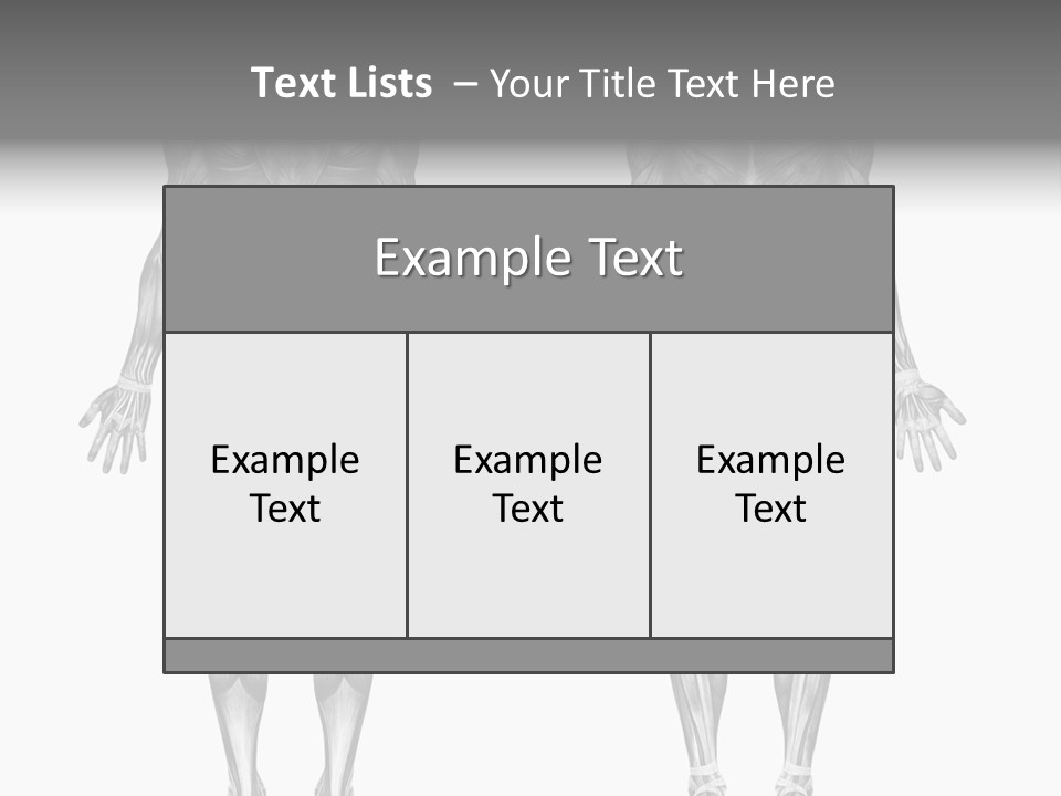 Male Muscles - Pencil Drawing Style - 3D Render - Special Shaders Were Used During The Rendering Process To Create The Appearance Of A Pencil Drawing. PowerPoint Template