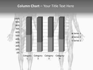 Male Muscles - Pencil Drawing Style - 3D Render - Special Shaders Were Used During The Rendering Process To Create The Appearance Of A Pencil Drawing. PowerPoint Template