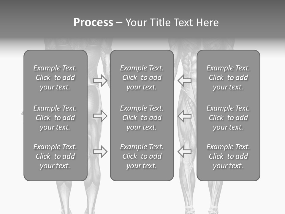 Male Muscles - Pencil Drawing Style - 3D Render - Special Shaders Were Used During The Rendering Process To Create The Appearance Of A Pencil Drawing. PowerPoint Template