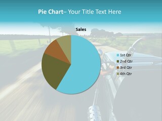 Driving A Sports-Car On A Road PowerPoint Template