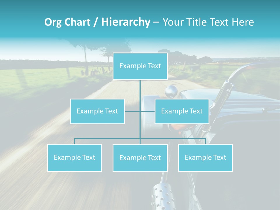 Driving A Sports-Car On A Road PowerPoint Template