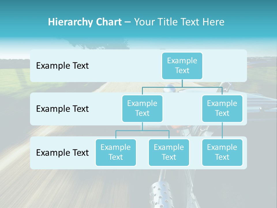 Driving A Sports-Car On A Road PowerPoint Template