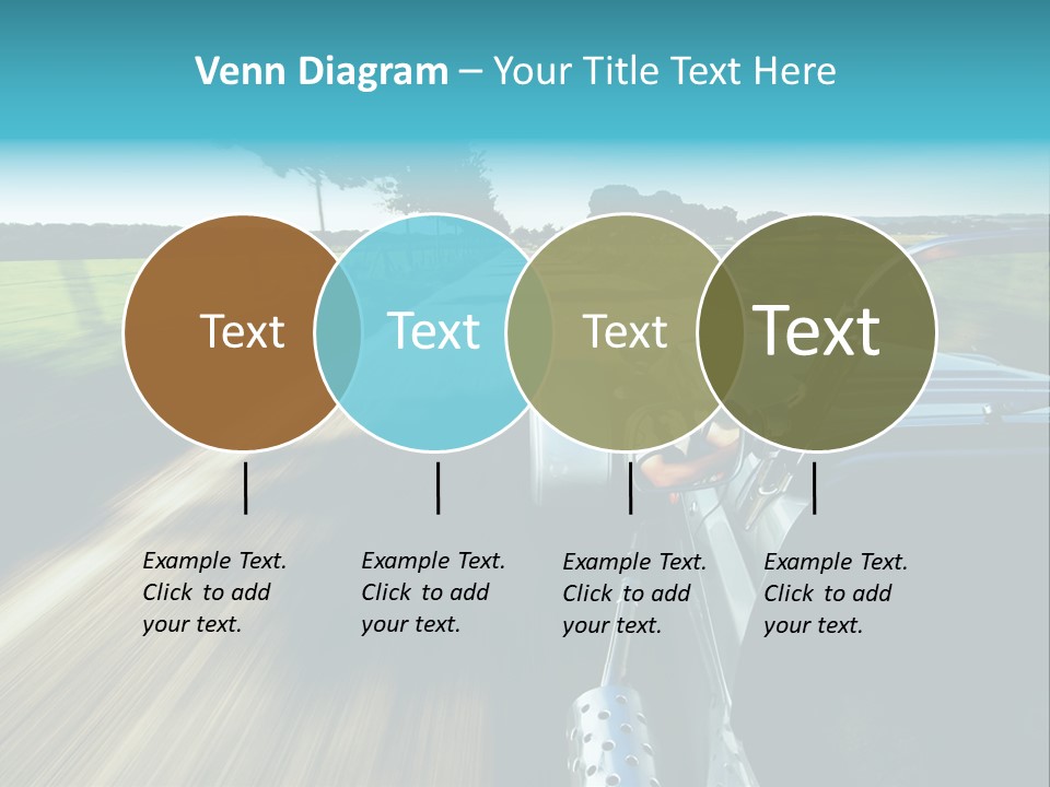 Driving A Sports-Car On A Road PowerPoint Template