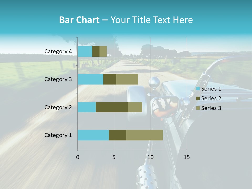 Driving A Sports-Car On A Road PowerPoint Template