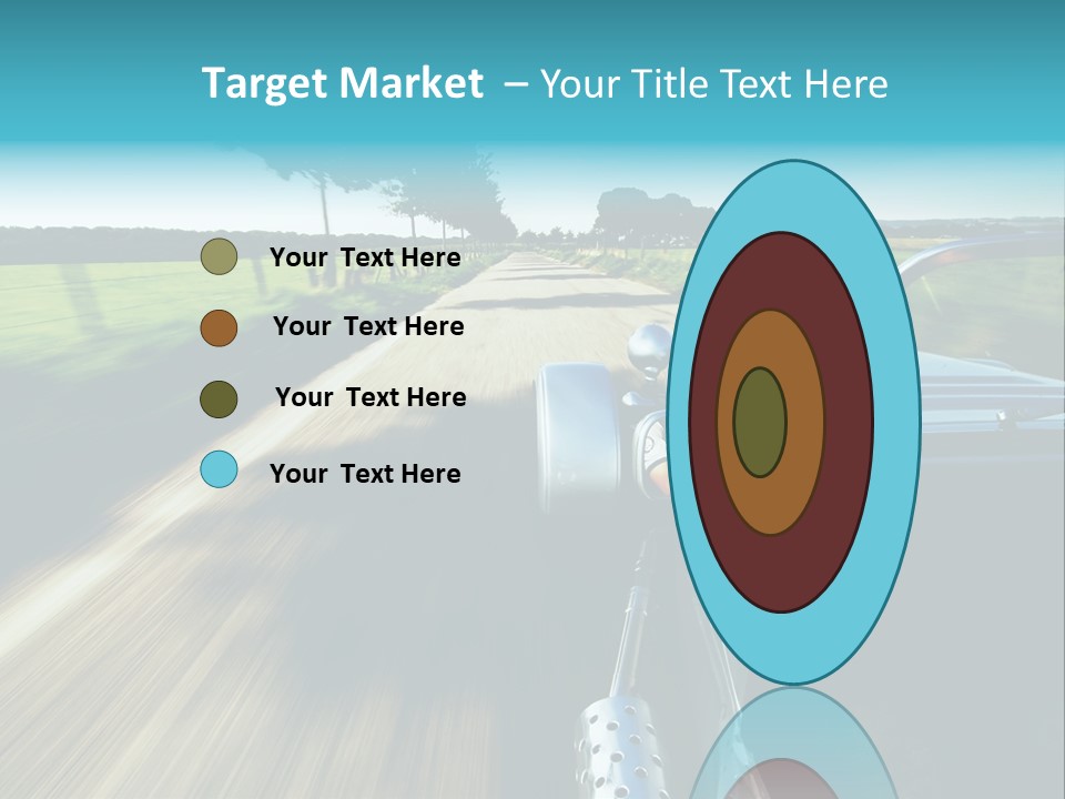 Driving A Sports-Car On A Road PowerPoint Template