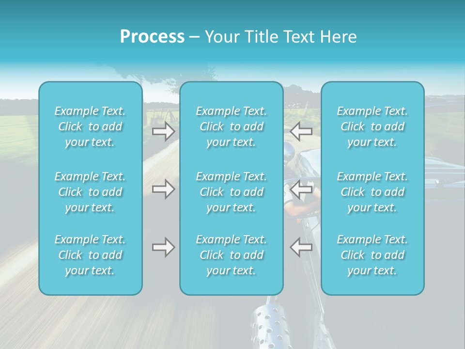 Driving A Sports-Car On A Road PowerPoint Template