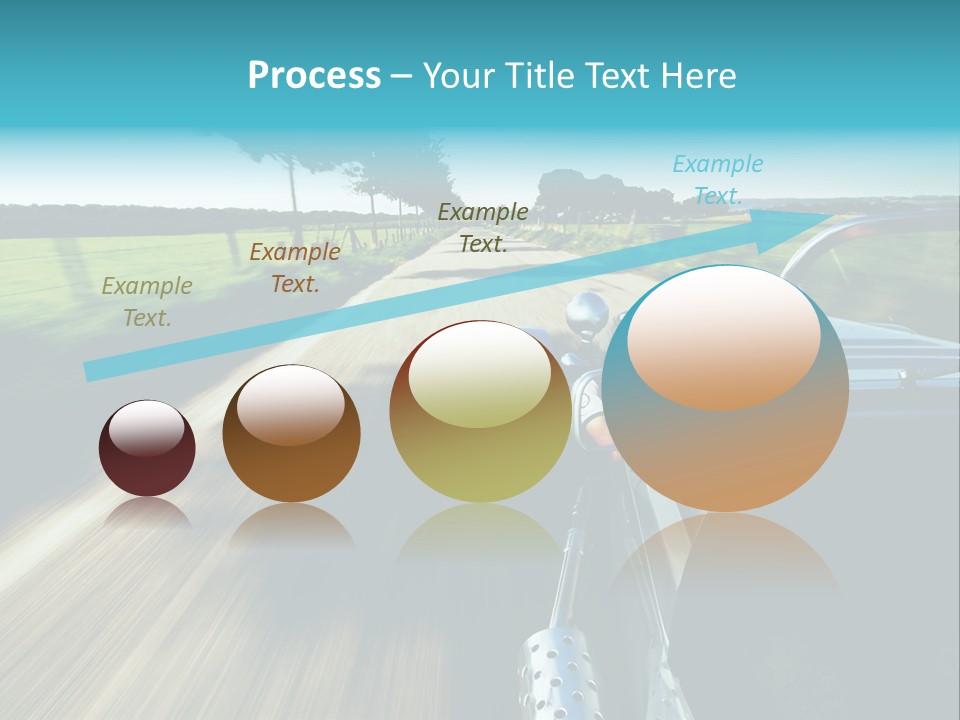 Driving A Sports-Car On A Road PowerPoint Template