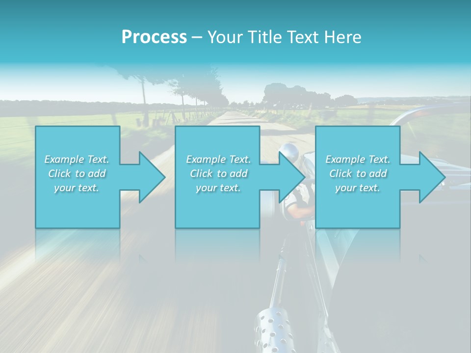Driving A Sports-Car On A Road PowerPoint Template