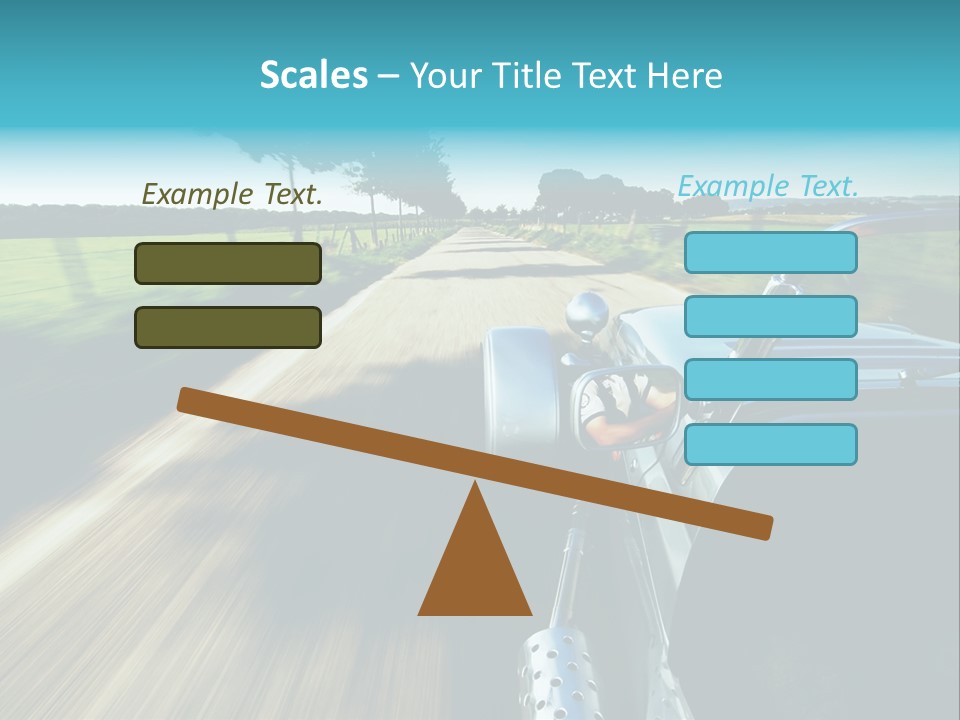 Driving A Sports-Car On A Road PowerPoint Template