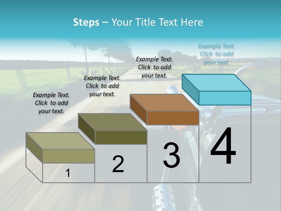 Driving A Sports-Car On A Road PowerPoint Template