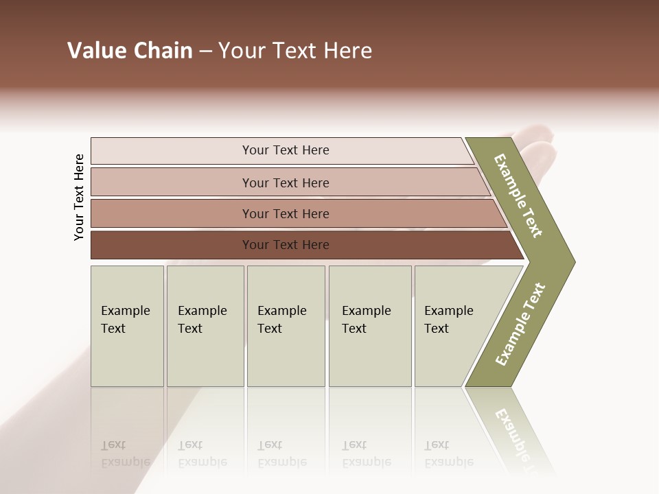 An Open Palm In Gesture Of Pleading Or Requesting, Isolated On White. PowerPoint Template