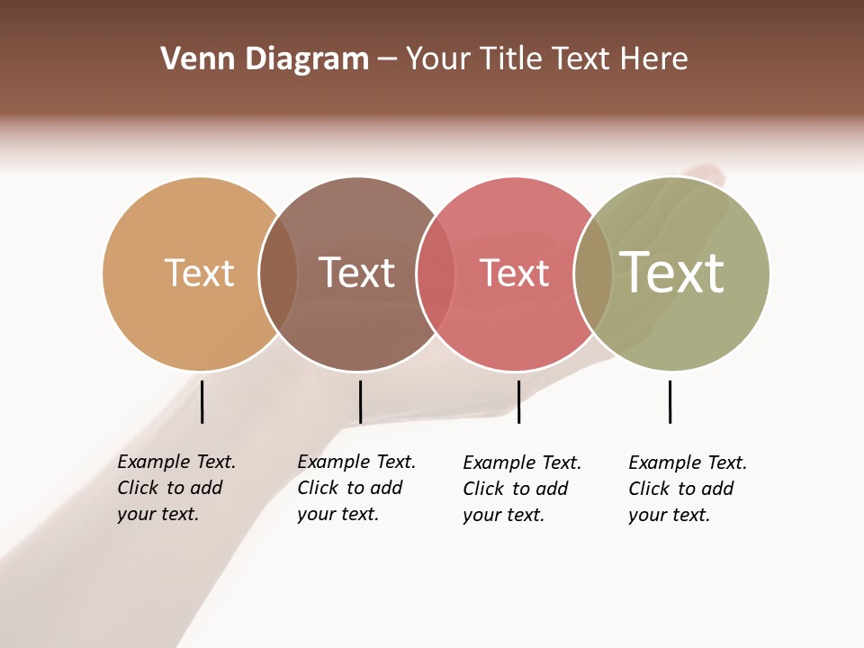 An Open Palm In Gesture Of Pleading Or Requesting, Isolated On White. PowerPoint Template