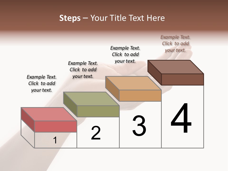 An Open Palm In Gesture Of Pleading Or Requesting, Isolated On White. PowerPoint Template