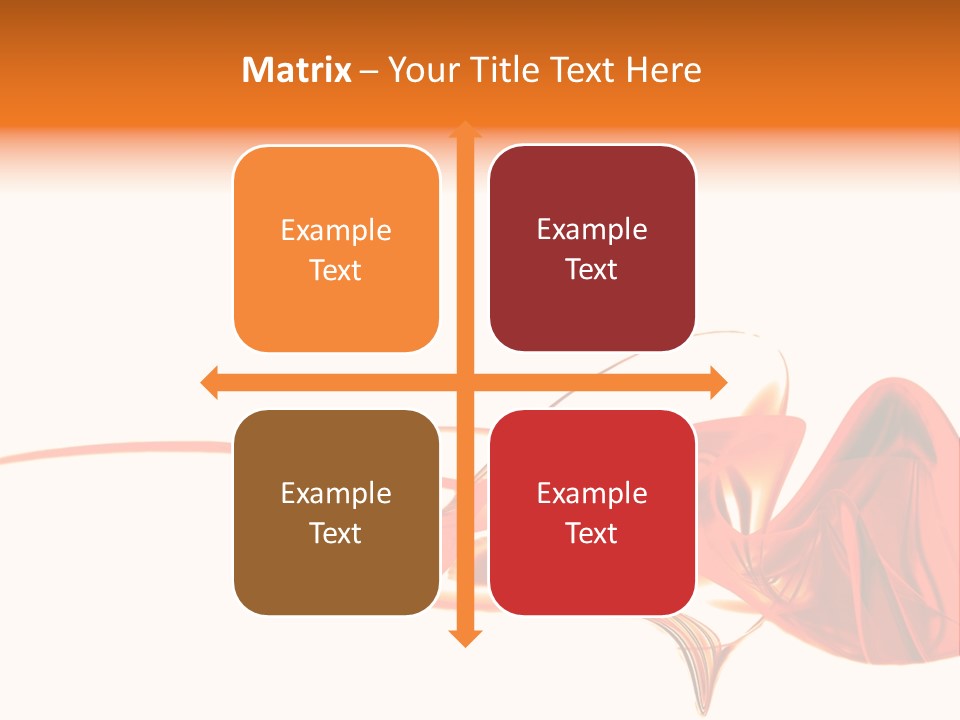 A Red Abstract Design With A White Background PowerPoint Template