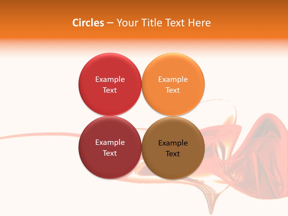 A Red Abstract Design With A White Background PowerPoint Template