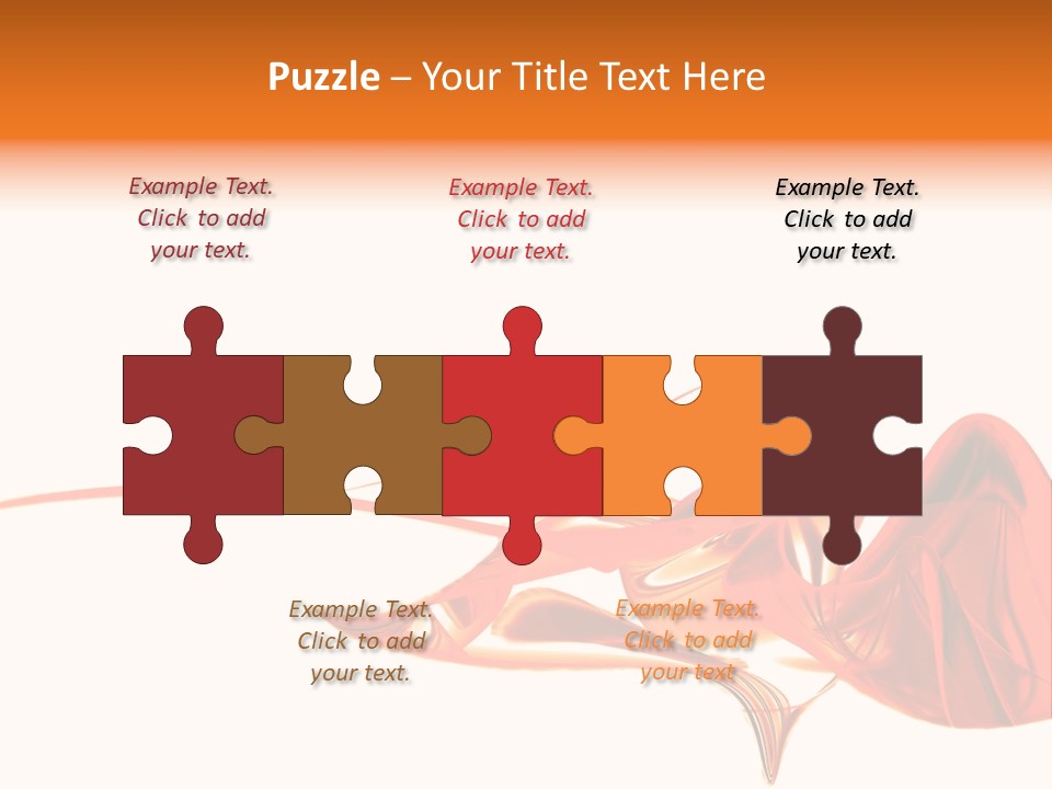 A Red Abstract Design With A White Background PowerPoint Template