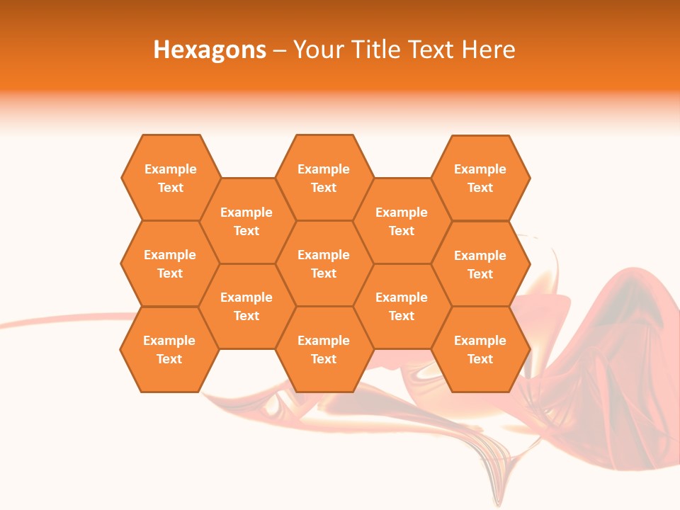 A Red Abstract Design With A White Background PowerPoint Template