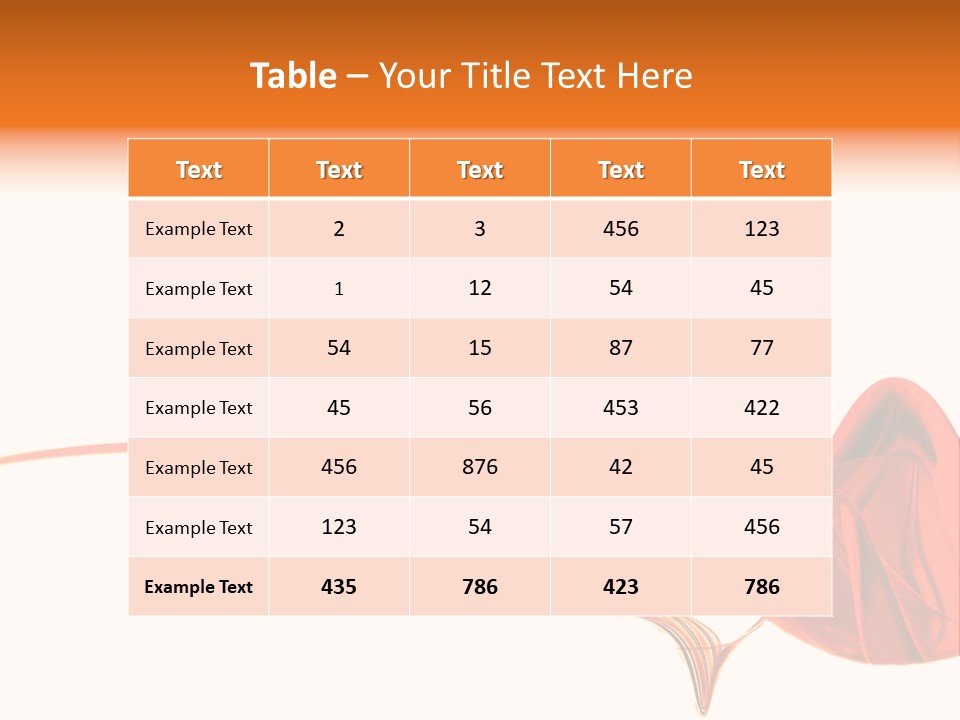 A Red Abstract Design With A White Background PowerPoint Template