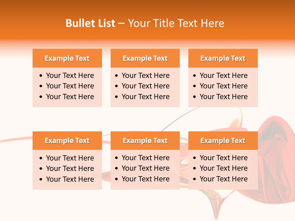 A Red Abstract Design With A White Background PowerPoint Template