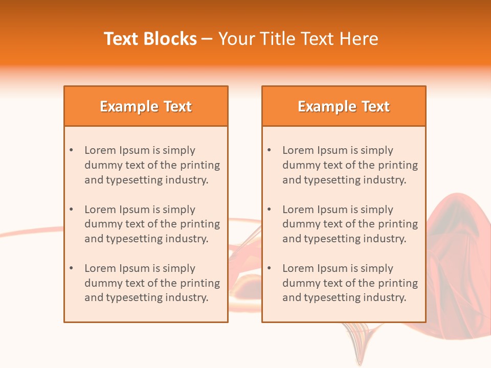 A Red Abstract Design With A White Background PowerPoint Template