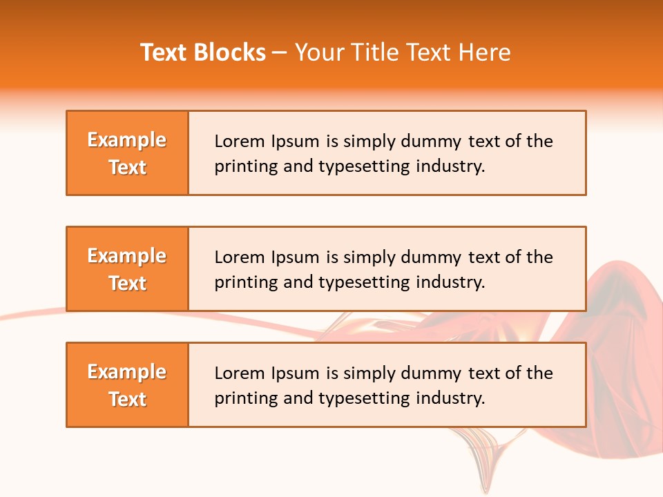 A Red Abstract Design With A White Background PowerPoint Template