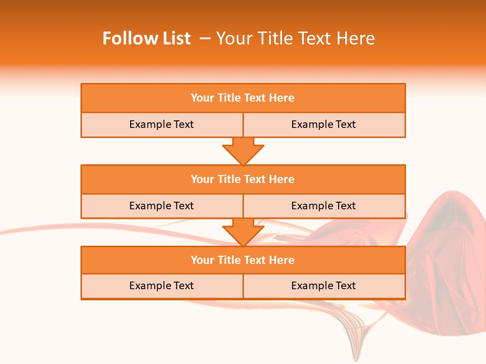 A Red Abstract Design With A White Background PowerPoint Template