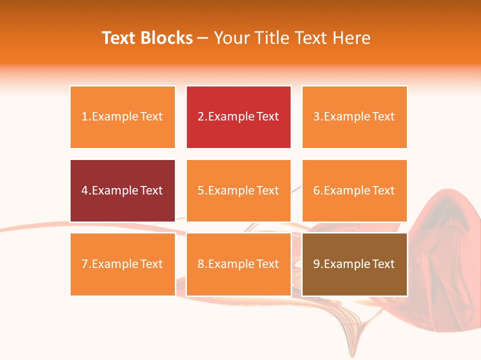 A Red Abstract Design With A White Background PowerPoint Template