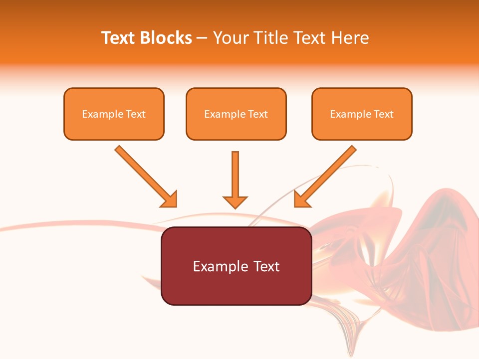 A Red Abstract Design With A White Background PowerPoint Template