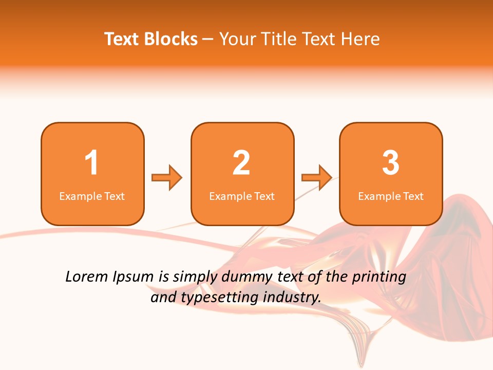 A Red Abstract Design With A White Background PowerPoint Template