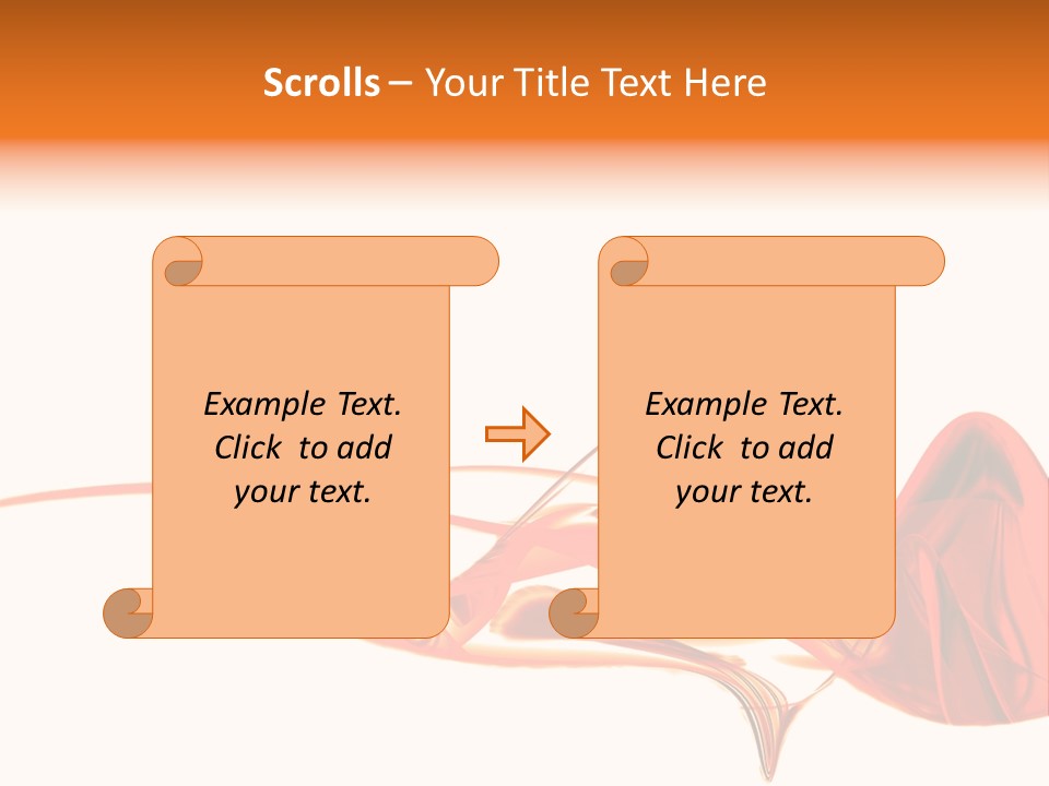A Red Abstract Design With A White Background PowerPoint Template