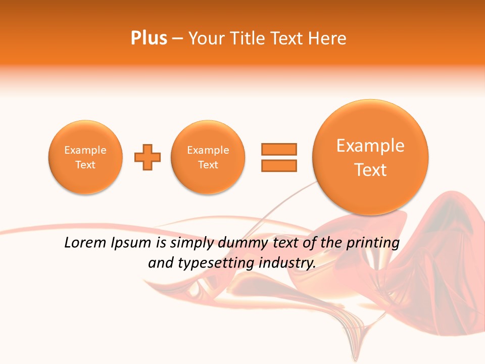 A Red Abstract Design With A White Background PowerPoint Template