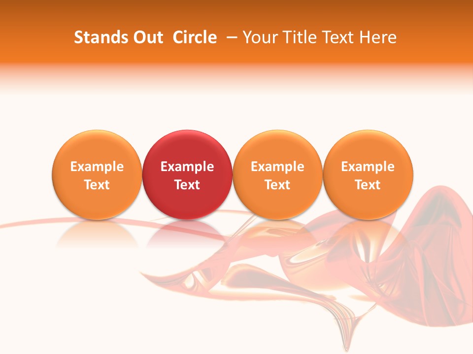 A Red Abstract Design With A White Background PowerPoint Template