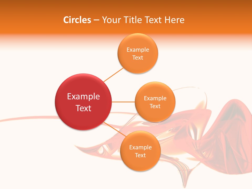 A Red Abstract Design With A White Background PowerPoint Template