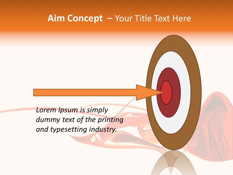 A Red Abstract Design With A White Background PowerPoint Template