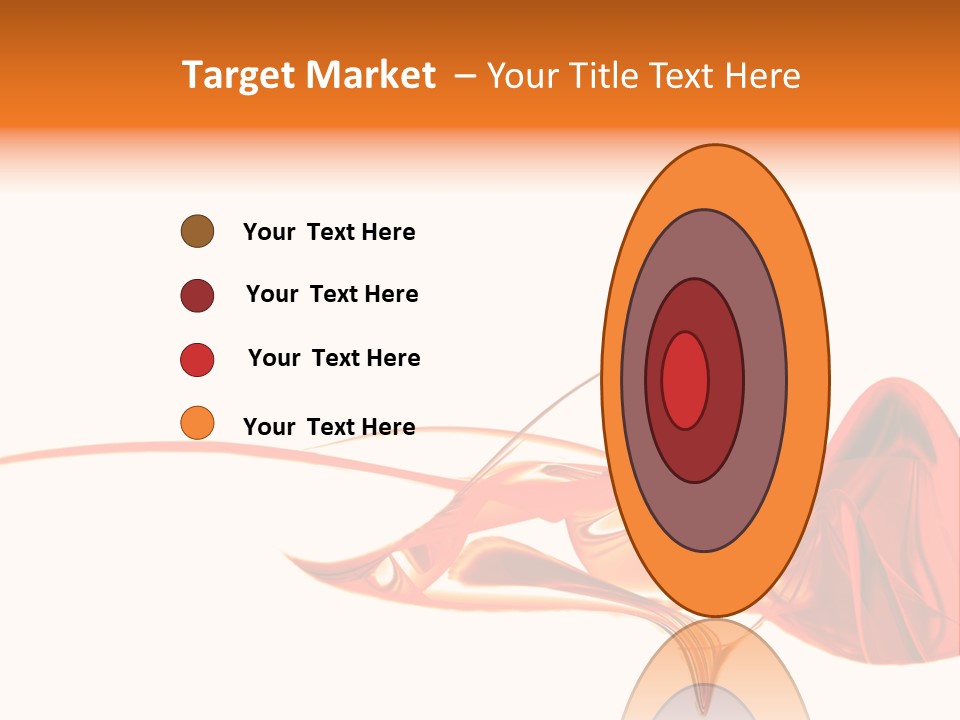 A Red Abstract Design With A White Background PowerPoint Template