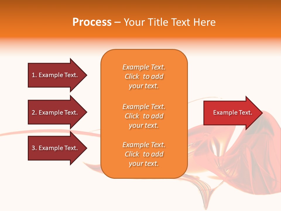 A Red Abstract Design With A White Background PowerPoint Template