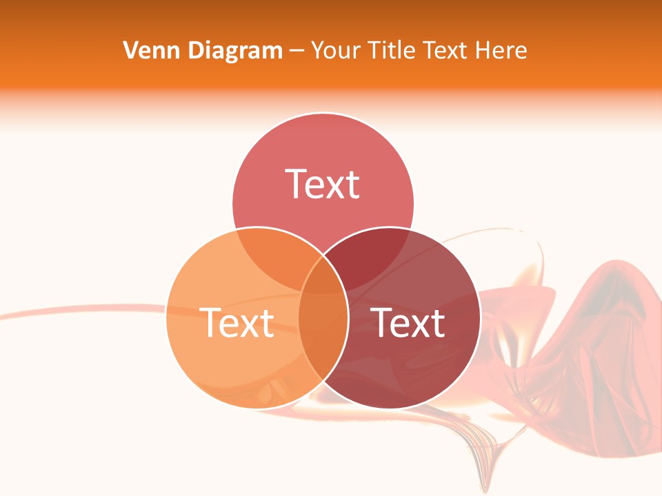 A Red Abstract Design With A White Background PowerPoint Template