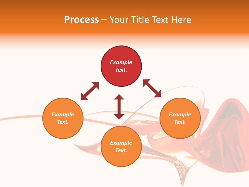 A Red Abstract Design With A White Background PowerPoint Template