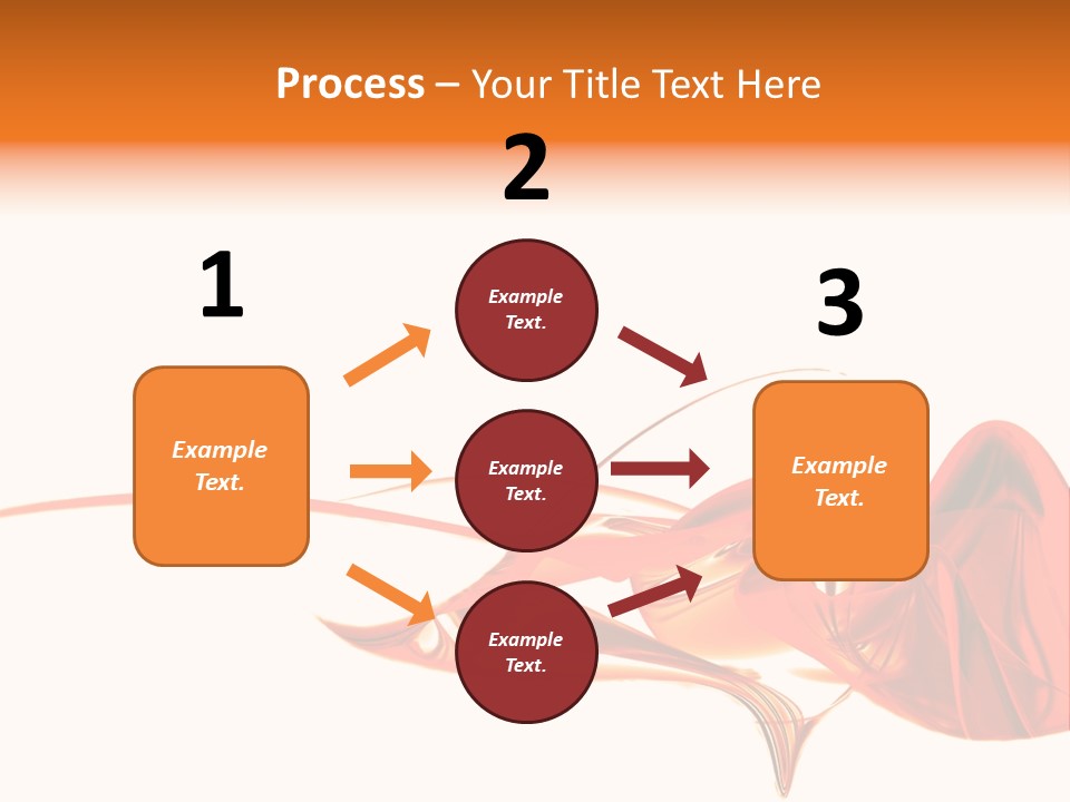 A Red Abstract Design With A White Background PowerPoint Template