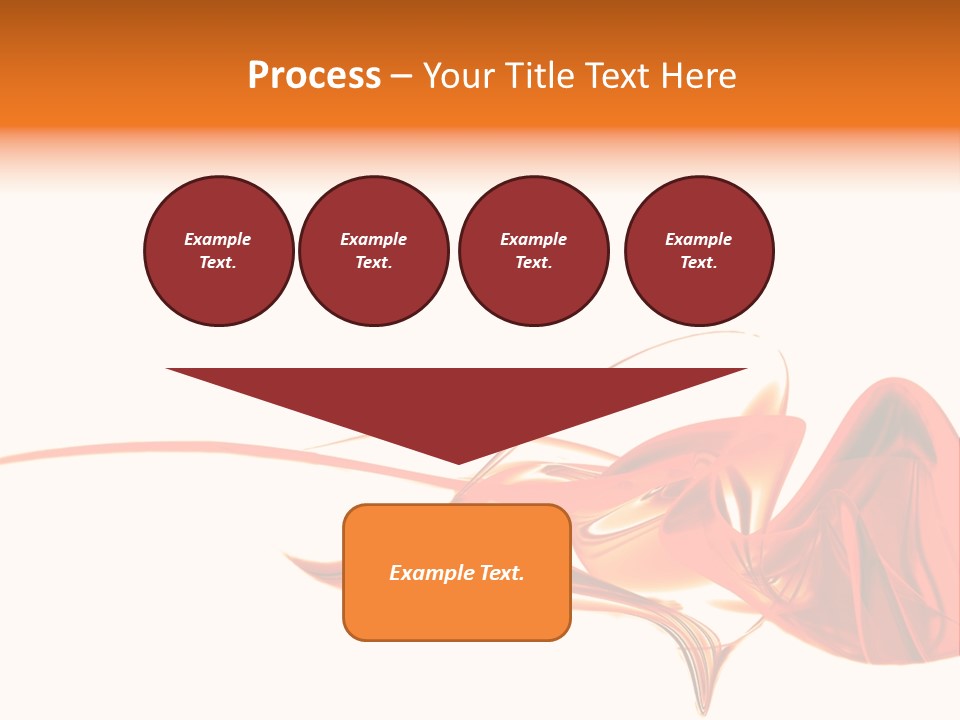 A Red Abstract Design With A White Background PowerPoint Template