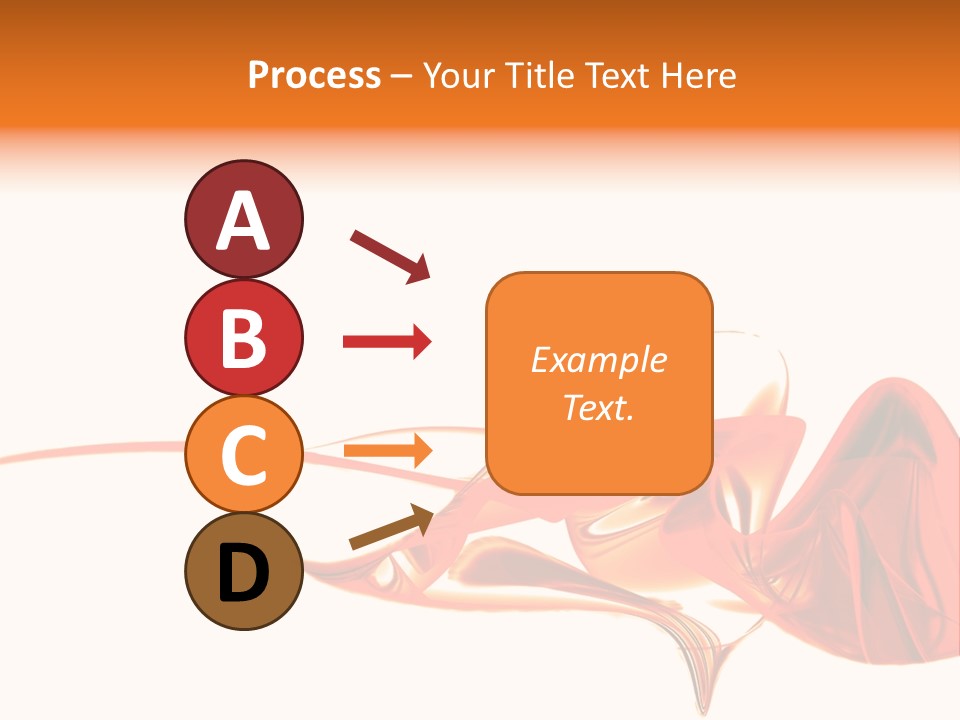 A Red Abstract Design With A White Background PowerPoint Template