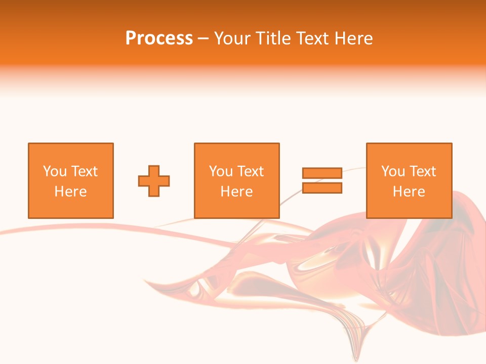 A Red Abstract Design With A White Background PowerPoint Template