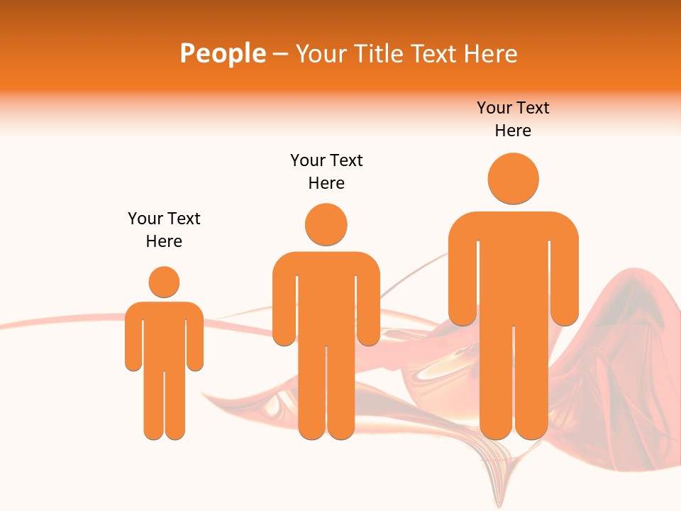 A Red Abstract Design With A White Background PowerPoint Template