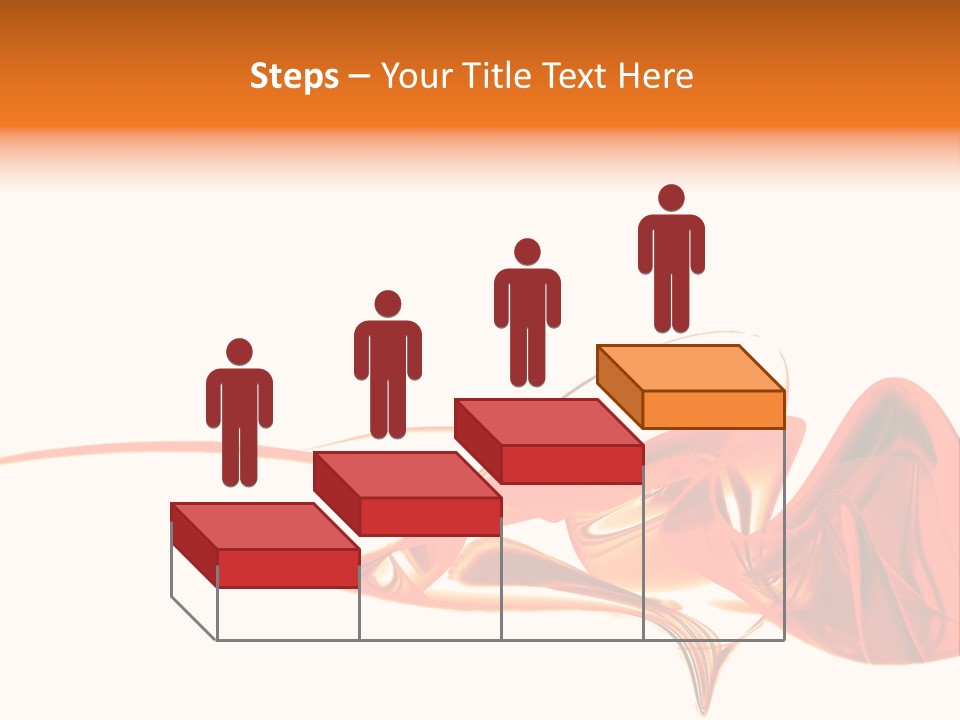 A Red Abstract Design With A White Background PowerPoint Template