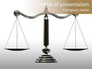 Silver Scale PowerPoint Template