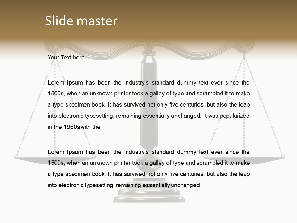 Silver Scale PowerPoint Template