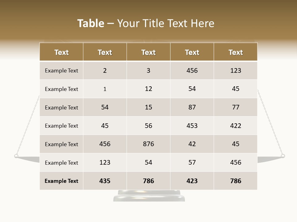 Silver Scale PowerPoint Template