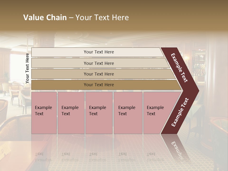 Elegant And Luxurious Restaurant/Bar Interior PowerPoint Template