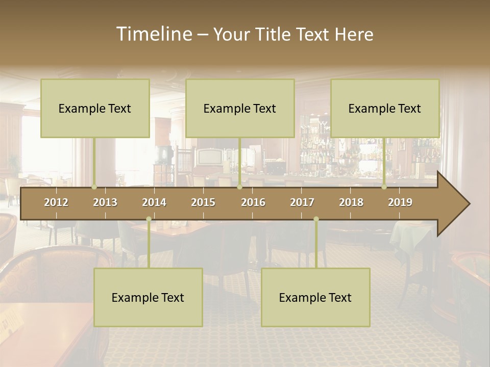 Elegant And Luxurious Restaurant/Bar Interior PowerPoint Template