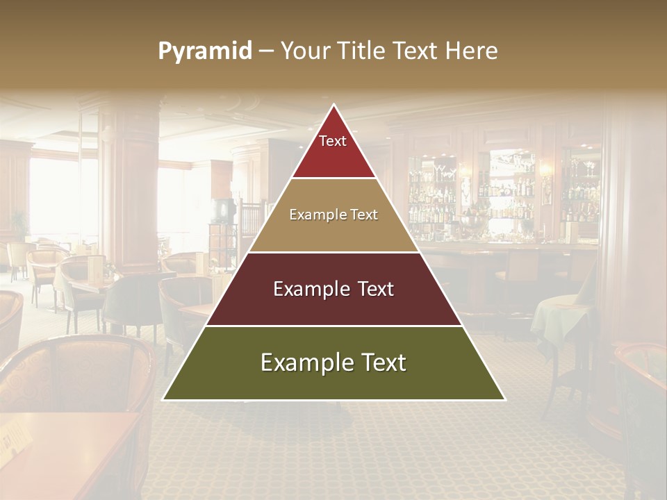 Elegant And Luxurious Restaurant/Bar Interior PowerPoint Template